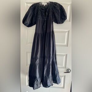 The Great Embroidered Tiered Maxi Dress